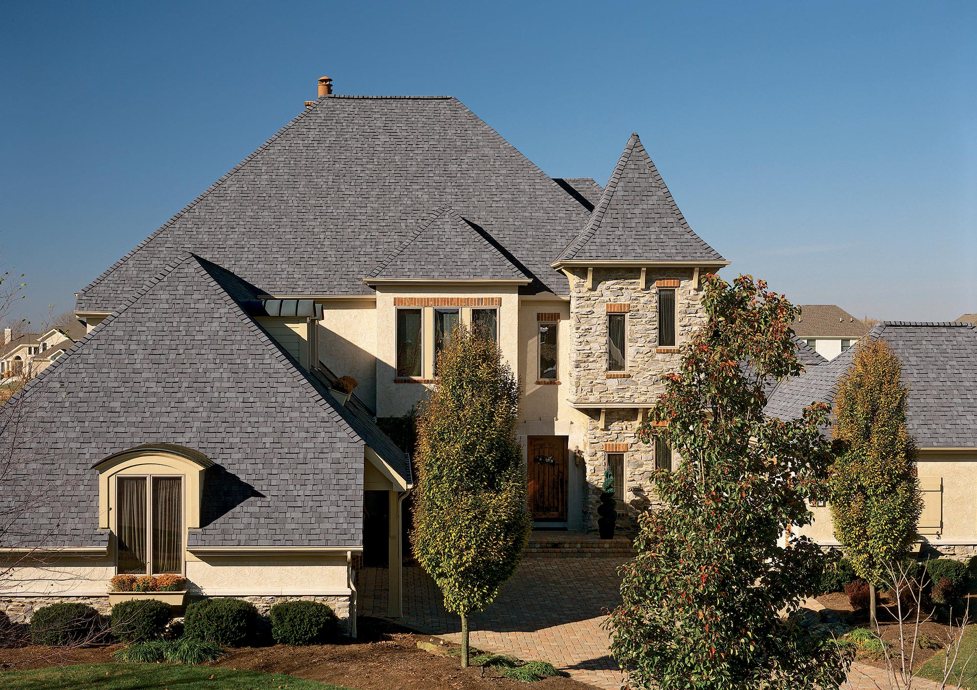 George Town Gray Shingles Roof American Standard Roofing Houston.